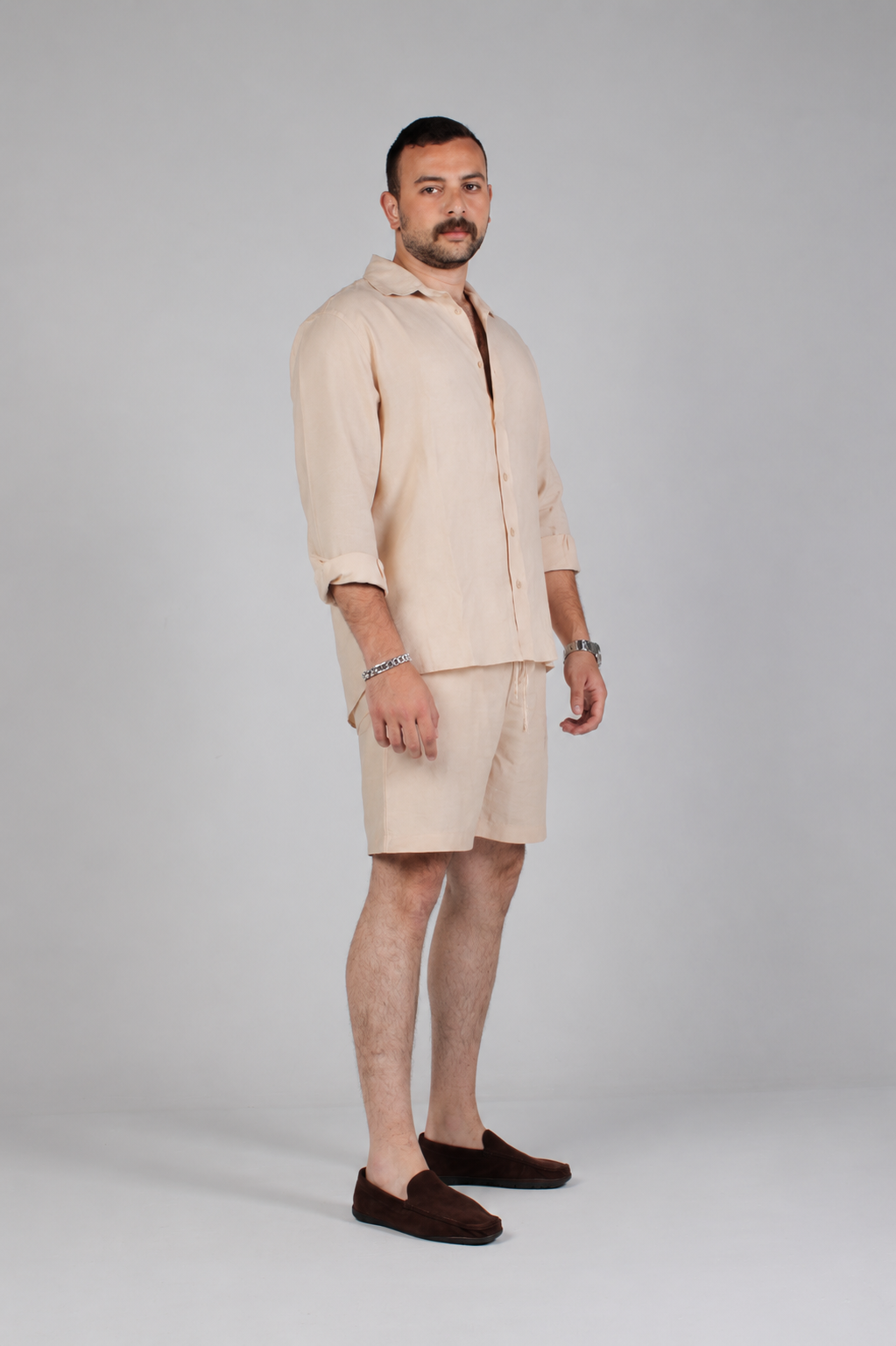The Sol Beige Shorts