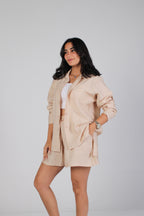 The Isla Beige Shorts