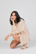 The Isla Beige Shirt